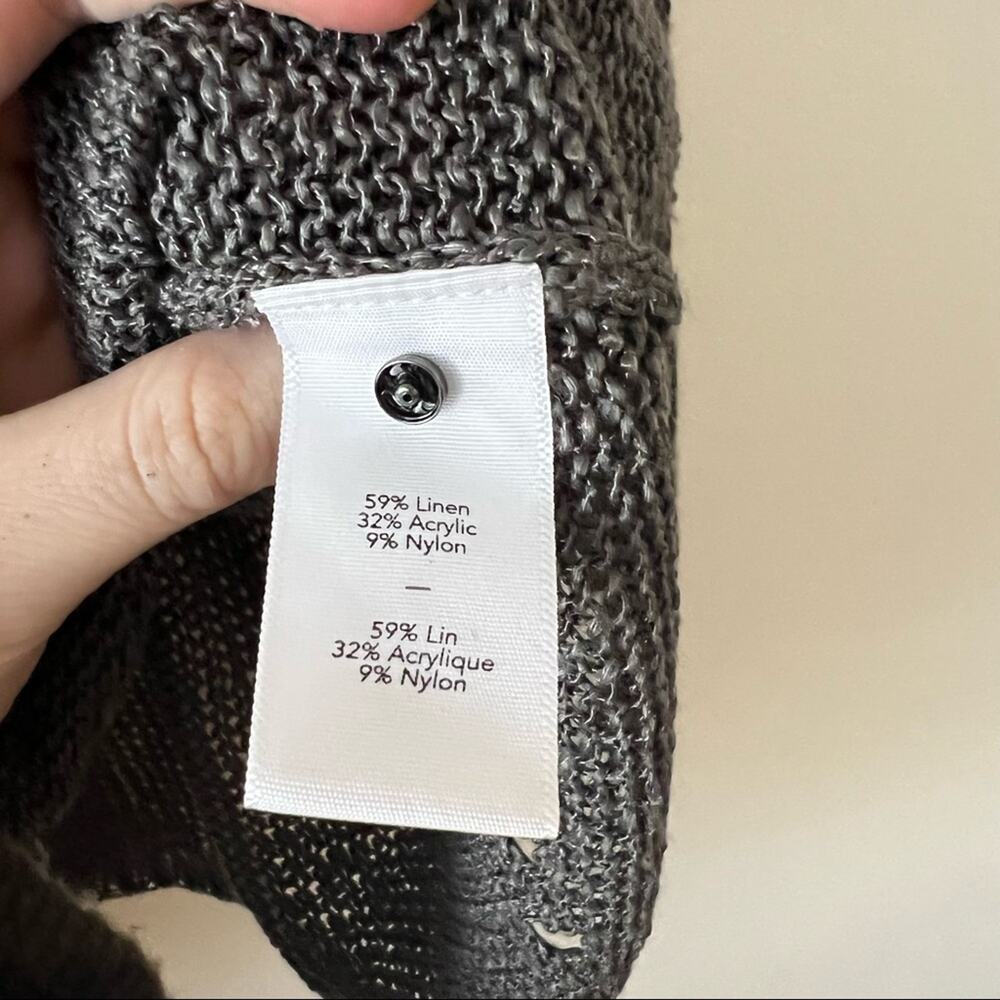 Elizabeth & James Grey Linen Blend Sweater - Picture 7 of 7